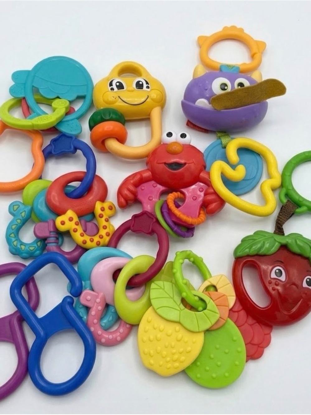 Baby Teethers Fisher Price Elmo Bright Starts Fruit Music Baby Einstein Key Ring